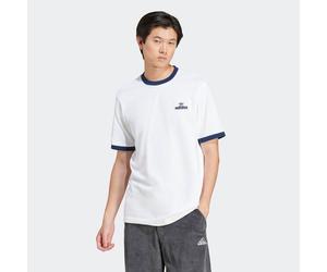 T-Shirt ADIDAS ORIGINALS "CONTRAST", Herren, Gr. XL, weiß, Obermaterial: 100% Baumwolle, Shirts T-Shirt, mit Kontrastkragen und Bündchen, für Erwachsene, aus Baumwolle (50116341-XL) weiß