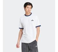 T-Shirt ADIDAS ORIGINALS "CONTRAST TEE", Herren, Gr. XL, weiß, Obermaterial: 100% Baumwolle, Shirts T-Shirt, mit Kontrastkragen und Bündchen, für Erwachsene, aus Baumwolle (50116341-XL) weiß