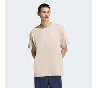 T-Shirt ADIDAS ORIGINALS "ESS OS TEE", Herren, Gr. S, stone khaki, Obermaterial: 100% Baumwolle, Shirts T-Shirt, lockere Silhouette, mit geripptem Rundhalsausschnitt, aus Baumwolle (54794565-S) stone