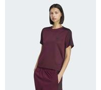 T-Shirt ADIDAS ORIGINALS "FIREBIRD", Damen, Gr. XL, rot (maroon, schwarz), Obermaterial: 100% Polyester, Rundhals, Shirts T-Shirt (37780932-XL) maroon, schwarz