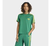 T-Shirt ADIDAS ORIGINALS "FIREBIRD", Damen, Gr. XXL, bold grün, eqt gelb, sanftes weiß, Obermaterial: 100% Polyester, Rundhals, Shirts T-Shirt (93724709-XXL) bold grün, eqt gelb, sanftes weiß