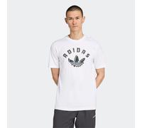 T-Shirt ADIDAS ORIGINALS "GRFX TEE", Herren, Gr. M, weiß, Obermaterial: 100% Baumwolle, Rundhals, Shirts T-Shirt, lockerer Schnitt, mit Grafik auf der Vorderseite, aus Baumwolle (39500861-M) weiß