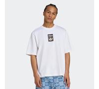 T-Shirt ADIDAS ORIGINALS "LEO OVERSIZE", Jungen, Gr. XXL, weiß, Obermaterial: 100% Baumwolle, Shirts T-Shirt, Print T-Shirt, für Laufen und Freizeit (74509442-XXL) weiß