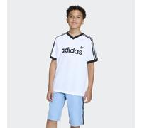 T-Shirt ADIDAS ORIGINALS "LO TEE", Jungen, Gr. 176, weiß, Obermaterial: 100% Polyester, V-Ausschnitt, Shirts T-Shirt (13088044-176) weiß