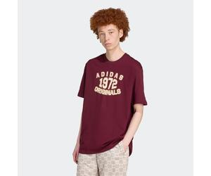 T-Shirt ADIDAS ORIGINALS "LOCKER GESCHNITTENES", Herren, Gr. M, noble maroon, Obermaterial: 100% Baumwolle, Rundhals, Shirts T-Shirt, Print T-Shirt, College-Stil, aus weichem Baumwollmix (86076012-M)