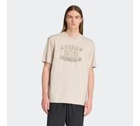 T-Shirt ADIDAS ORIGINALS "LOCKER GESCHNITTENES", Herren, Gr. XXL, grau (wonder aluminium), Obermaterial: 100% Baumwolle, Rundhals, Shirts T-Shirt, Print T-Shirt, College-Stil, aus weichem Baumwollmix 