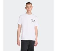 T-Shirt ADIDAS ORIGINALS "LOCKER GESCHNITTENES TREFOIL SERIES", Herren, Gr. XL, weiß, Obermaterial: 100% Baumwolle, Shirts T-Shirt, Print T-Shirt, lockere Passform (13506530-XL) weiß