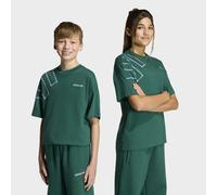 T-Shirt ADIDAS ORIGINALS "LOOSE BLOCKED", Jungen, Gr. 128, grün (collegiate grün), Obermaterial: 100% Baumwolle, Rundhals, Shirts T-Shirt, für Kinder, mit Rundhalsausschnitt, ohne Verschluss, aus Baum