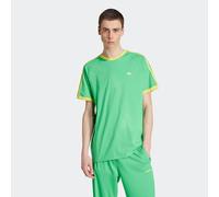 T-Shirt ADIDAS ORIGINALS "MONOGRAM CALI", Jungen, Gr. L, grün (energy grün), Obermaterial: 100% Baumwolle, Rundhals, Shirts T-Shirt, Print T-Shirt, schmale Passform, für Laufen (13844716-L) energy grü