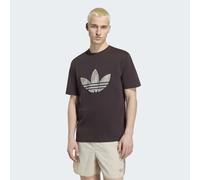 adidas Originals Regular Fit T-Shirt aus reiner Baumwolle in Dunkelbraun, Größe XXL
