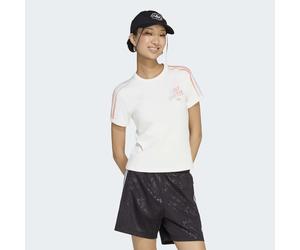 T-Shirt ADIDAS ORIGINALS "PRIDE GFX TEE", Damen, Gr. XS, weiß (cloud weiß), Obermaterial: 100% Baumwolle, Rundhals, Shirts T-Shirt, für Erwachsene, mit Rundhalsausschnitt, ohne Verschluss, aus Baumwol
