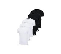 T-Shirt ADIDAS ORIGINALS "T-Shirt Crew Neck Shirt Active Core Cotton 6PK 6er Pack", Herren, Gr. L, bunt (schwarz, weiß), Obermaterial: 100% Baumwolle CO., Shirts T-Shirt (94924818-L) schwarz, weiß