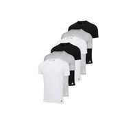 T-Shirt ADIDAS ORIGINALS "T-Shirt Crew Neck Shirt Active Core Cotton 6PK 6er Pack", Herren, Gr. M, bunt (weiß, schwarz, grau), Obermaterial: 100% Baumwolle CO., Shirts T-Shirt (76268462-M) weiß, schwa