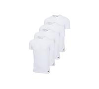 T-Shirt ADIDAS ORIGINALS "T-Shirt Crew Neck Shirt Active Flex Cotton 4P 4er Pack", Herren, Gr. XXL, weiß, Obermaterial: 95% Baumwolle CO. 5% Elasthan EL., Shirts T-Shirt (87918735-XXL) weiß