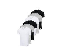 T-Shirt ADIDAS ORIGINALS "T-Shirt V-Neck Shirt, Active Core Cotton 6PK 6er Pack", Herren, Gr. XXL, bunt (weiß, schwarz, grau), Obermaterial: 100% Baumwolle CO., Shirts T-Shirt (77417554-XXL) weiß, sch