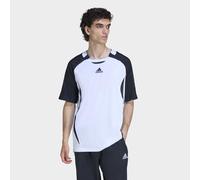 T-Shirt ADIDAS ORIGINALS "TEAMGEIST TEE", Herren, Gr. L, weiß, Obermaterial: 100% Polyester, normal, Rundhals, Shirts T-Shirt, sportlicher Look, Kurzarm, mit Rundhalsausschnitt (21714533-L) weiß