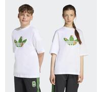 T-Shirt ADIDAS ORIGINALS "TEE", Jungen, Gr. 164, weiß, Obermaterial: 100% Baumwolle, Rundhals, Shirts T-Shirt, lockere Passform, Rundhalsausschnitt, ohne Verschluss, für Kinder (56143231-164) weiß