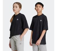 T-Shirt ADIDAS ORIGINALS "TEE", Mädchen, Gr. 140, schwarz, Obermaterial: 100% Baumwolle, Rundhals, Shirts T-Shirt, lockere Passform, für Kinder, mit aufgesticktem Trefoil Logo (77255855-140) schwarz