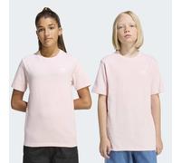 T-Shirt ADIDAS ORIGINALS "TEE", Mädchen, Gr. 164, rosa (sandy pink mel), Obermaterial: 100% Baumwolle, Rundhals, Shirts T-Shirt, für Kinder und Teens, mit gerippten Details, mit Rundhalsausschnitt (43
