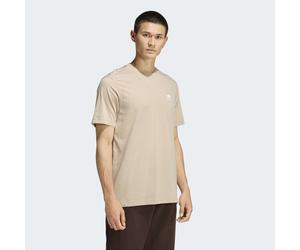 T-Shirt ADIDAS ORIGINALS "TREFOIL ESSENTIALS", Herren, Gr. XXL, stone khaki, Obermaterial: 100% Baumwolle, normal, Rundhals, Shirts T-Shirt, sportlicher Stil, Kurzarm, mit Rundhalsausschnitt (21460750