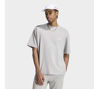 T-Shirt ADIDAS ORIGINALS "TREFOIL ESSENTIALS, LOCKER GESCHNITTEN", Herren, Gr. XXL, medium grau heather, Obermaterial: 100% Baumwolle, Rundhals, Shirts T-Shirt, für Erwachsene, mit Rundhalsausschnitt,