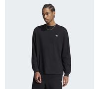 T-Shirt ADIDAS ORIGINALS "TREFOIL ESSENTIALS LONGSLEEVE", Herren, Gr. L, schwarz, Obermaterial: 100% Baumwolle, normal, Rundhals, Shirts T-Shirt, mit Rundhalsausschnitt, in normaler Länge, Kurzarmdesi