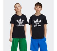 T-Shirt ADIDAS ORIGINALS "TREFOIL TEE", Jungen, Gr. 158, schwarz, Obermaterial: 100% Baumwolle, Rundhals, Shirts T-Shirt, für Kinder und Teens, sportlicher Stil, ohne Verschluss (24516508-158) schwarz