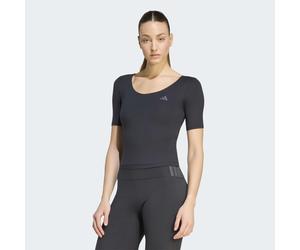 T-Shirt ADIDAS PERFORMANCE "ALL ME ESSENTIALS", Damen, Gr. L, schwarz, Obermaterial: 92% Polyester, 8% Elasthan, Rundhals, Shirts T-Shirt (60880423-L) schwarz