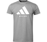T-Shirt ADIDAS PERFORMANCE "Community T-Shirt Boxing" Gr. L, grau, Shirts, Herren, L, Obermaterial: 100% Baumwolle, T-Shirt (84768410-L) grau