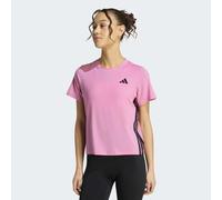 T-Shirt ADIDAS PERFORMANCE "WE 3S CREW TEE", Damen, Gr. M, pink (st tropic bloom, schwarz), Obermaterial: 93% Polyester, 7% Elasthan, Rundhals, Shirts T-Shirt (64797929-M) st tropic bloom, schwarz