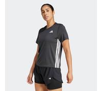 T-Shirt ADIDAS PERFORMANCE "WE 3S CREW TEE", Damen, Gr. M, schwarz-weiß (schwarz, weiß), Obermaterial: 93% Polyester, 7% Elasthan, Shirts T-Shirt, sportlicher Stil, für Sport, Alltag und Freizeit (228