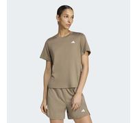 T-Shirt ADIDAS PERFORMANCE "WE MIN CREW TEE", Damen, Gr. M, khaki six, Obermaterial: 93% Polyester, 7% Elasthan, Rundhals, Shirts T-Shirt (25369440-M) khaki six