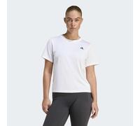 T-Shirt ADIDAS PERFORMANCE "WE MIN CREW TEE", Damen, Gr. M, weiß, Obermaterial: 93% Polyester, 7% Elasthan, Rundhals, Shirts T-Shirt (83739629-M) weiß