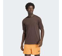 T-Shirt ADIDAS PERFORMANCE "WORKOUT ESSENTIALS FEELREADY", Herren, Gr. M, braun (aurora coffee), Obermaterial: 70% Polyester, 30% Baumwolle, Rundhals, Shirts T-Shirt, mit Rundhalsausschnitt, aus Polye