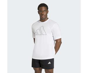 T-Shirt ADIDAS PERFORMANCE "WORKOUT ESSENTIALS FEELREADY LOGO", Herren, Gr. 3XL, weiß, Obermaterial: 70% Polyester, 30% Baumwolle, Rundhals, Shirts T-Shirt (82644430-XXXL) weiß