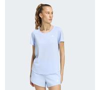 T-Shirt ADIDAS PERFORMANCE "WORKOUT ESSENTIALS MIT TIEFEM AUSSCHNITT", Damen, Gr. M, glow blau, Obermaterial: 70% Polyester, 30% Viskose, normal, Rundhals, Shirts T-Shirt, für sportliche Looks im Allt