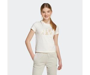T-Shirt ADIDAS SPORTSWEAR "ADIDAS GIRLS ANIMAL BIG LOGO SINGLE JERSEY- FÜR KINDER UND TEENS", Mädchen, Gr. 128, grau (wonder aluminium), Obermaterial: 100% Baumwolle, Rundhals, Shirts T-Shirt, mit Run