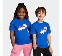 T-Shirt ADIDAS SPORTSWEAR "ADIRAPTOR GRAPHIC KINDER", Jungen, Gr. 116, blau (royal blau), Obermaterial: 100% Baumwolle, Shirts T-Shirt, für Kinder, sportlicher Stil, mit auffälliger Grafik, pflegeleic