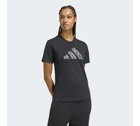 adidas Damen Animal Graphic Shirt, Black/Grey, L