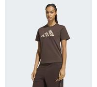 T-Shirt ADIDAS SPORTSWEAR "ANIMAL T", Damen, Gr. XL, braun (schwarz braun), Obermaterial: 100% Baumwolle, normal, Rundhals, Shirts T-Shirt (99522516-XL) schwarz braun