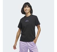T-Shirt ADIDAS SPORTSWEAR "BOW ON LINEAR LOGO GRAPHIC", Damen, Gr. L, schwarz, Obermaterial: 100% Baumwolle, Rundhals, Shirts T-Shirt (44786111-L) schwarz