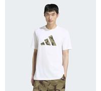 T-Shirt ADIDAS SPORTSWEAR "CAMO 3-BALKEN GRAFIK", Herren, Gr. 3XL, weiß, Obermaterial: 100% Baumwolle, normal, Rundhals, Shirts T-Shirt, mit Rundhalsausschnitt, ohne Verschluss, aus Baumwolle, normale