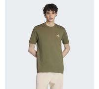 adidas Herren Camo Embroidered Small Logo Graphic Shirt, Olive strata, M