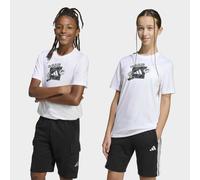 T-Shirt ADIDAS SPORTSWEAR "CAMO GRAPHIC JUNIOR", Jungen, Gr. 176, weiß, Obermaterial: 100% Baumwolle, normal, Rundhals, Shirts T-Shirt (37465819-176) weiß