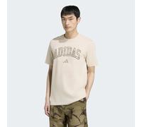 T-Shirt ADIDAS SPORTSWEAR "CAMO SCRIPT GRAPHIC", Herren, Gr. XL, crystal linen, Obermaterial: 100% Baumwolle, Shirts T-Shirt, für Erwachsene, sportlicher Stil, ohne Verschluss, Basic-Design (35944064-