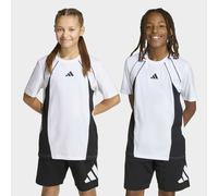 T-Shirt ADIDAS SPORTSWEAR "COLOUR BLOCK", Mädchen, Gr. 152, weiß, schwarz, grau six, Obermaterial: 100% Baumwolle, Rundhals, Shirts T-Shirt (56718121-152) weiß, schwarz, grau six