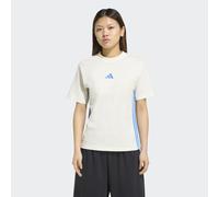 ADIDAS Damen Shirt Essentials 3-Streifen Cotton (KQ5104) M OWHITE/RAYBLU