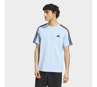 adidas Essentials 3-Stripes Single Kurzarm T-Shirt himmelblau schwarz - L