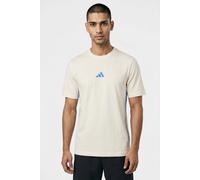 adidas Essentials 3-Streifen Single Jersey T-Shirt Herren KC0888 - off white/ray blue XL