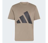 T-Shirt ADIDAS SPORTSWEAR "ESSENTIALS BIG LOGO", Herren, Gr. 3XL, khaki six, schwarz, Obermaterial: 100% Baumwolle, normal, Rundhals, Shirts T-Shirt, klassische Silhouette, mit Rundhalsausschnitt (906